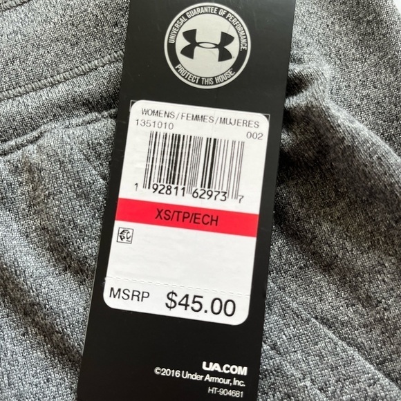 Under Armour Gray Loose Fit Joggers Size XS New with Tags - Picture 3 of 8